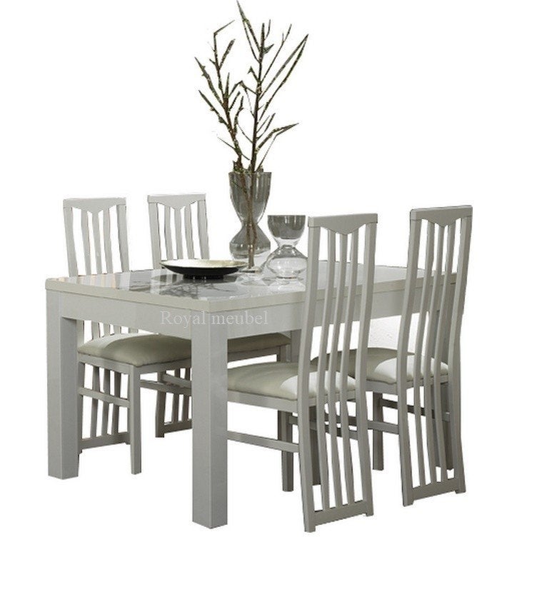 Eettafel Forever Hoogglans wit Direct leverbaar Sale, Huis en Inrichting, Tafels | Eettafels, Ophalen, 50 tot 100 cm, Rechthoekig