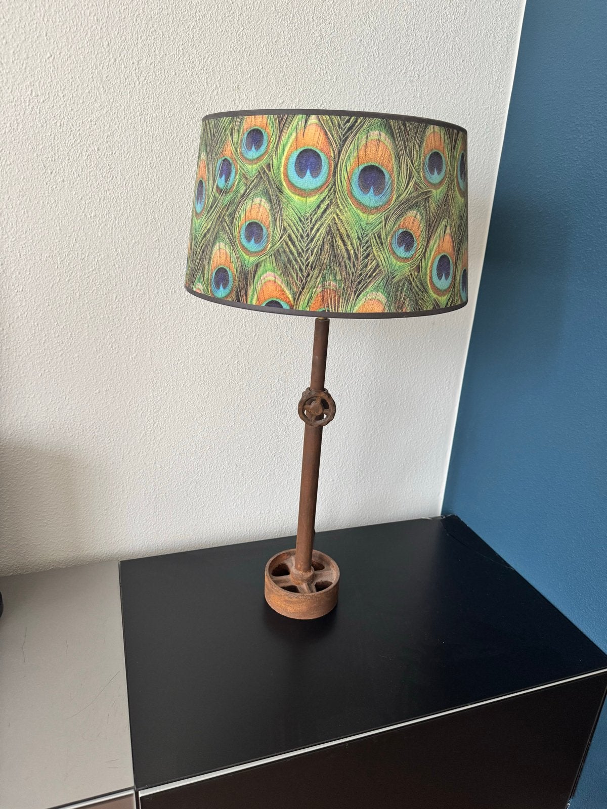 Schemerlamp, staand., Meerkleurig, Zo goed als nieuw, 67 cm, E27 (groot)