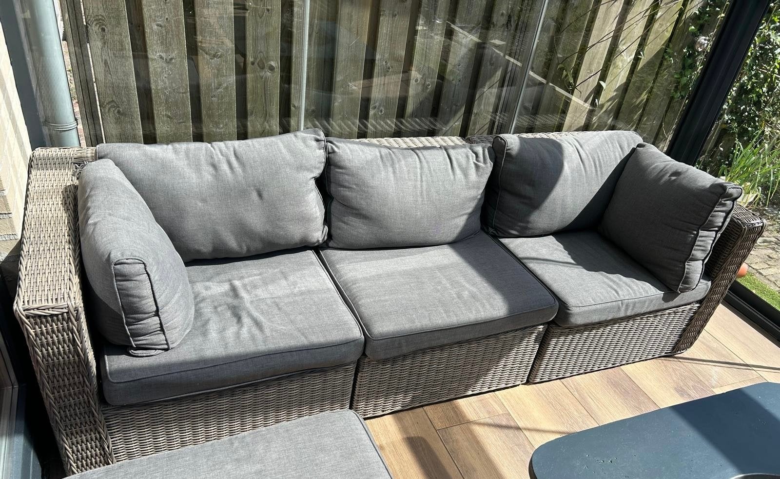 Le Sud Loungeset 3-zits, 255 cm lang, Tuin en Terras, Ophalen, Gebruikt, 3 zitplaatsen, Loungeset