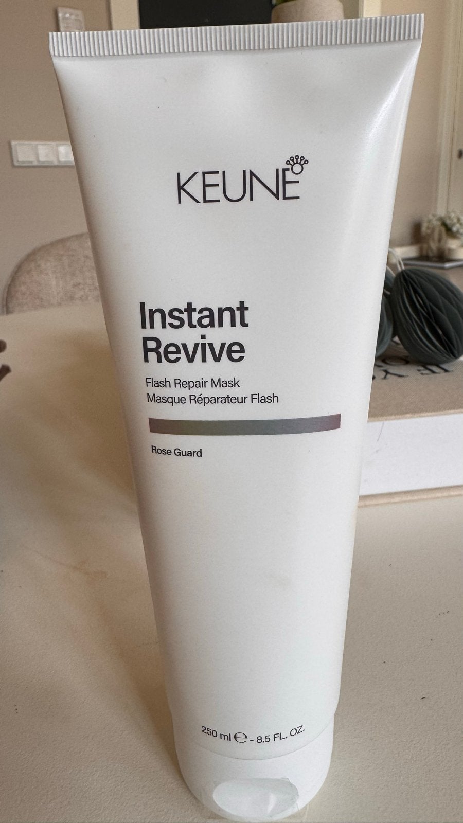 Keune Instant Revive Flash Repair Mask Rose Guard 250ml, Ophalen of Verzenden, Nieuw, Haarverzorger of -hersteller