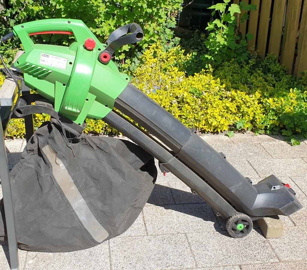 Bladblazer / bladzuiger incl versnipperaar, Tuin en Terras, Bladblazers, Ophalen, Gebruikt, Elektrisch, Met opvangzak