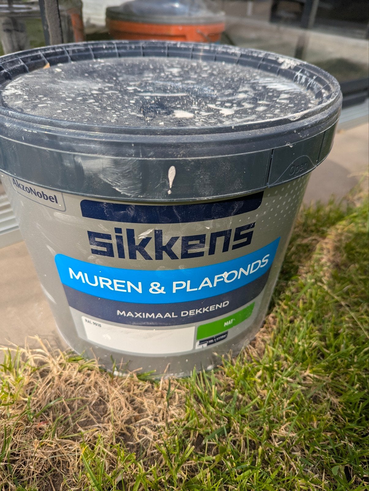 Sikkens RAL 9010 Muren & Plafonds 10L - Mat Wit, Ophalen, Wit