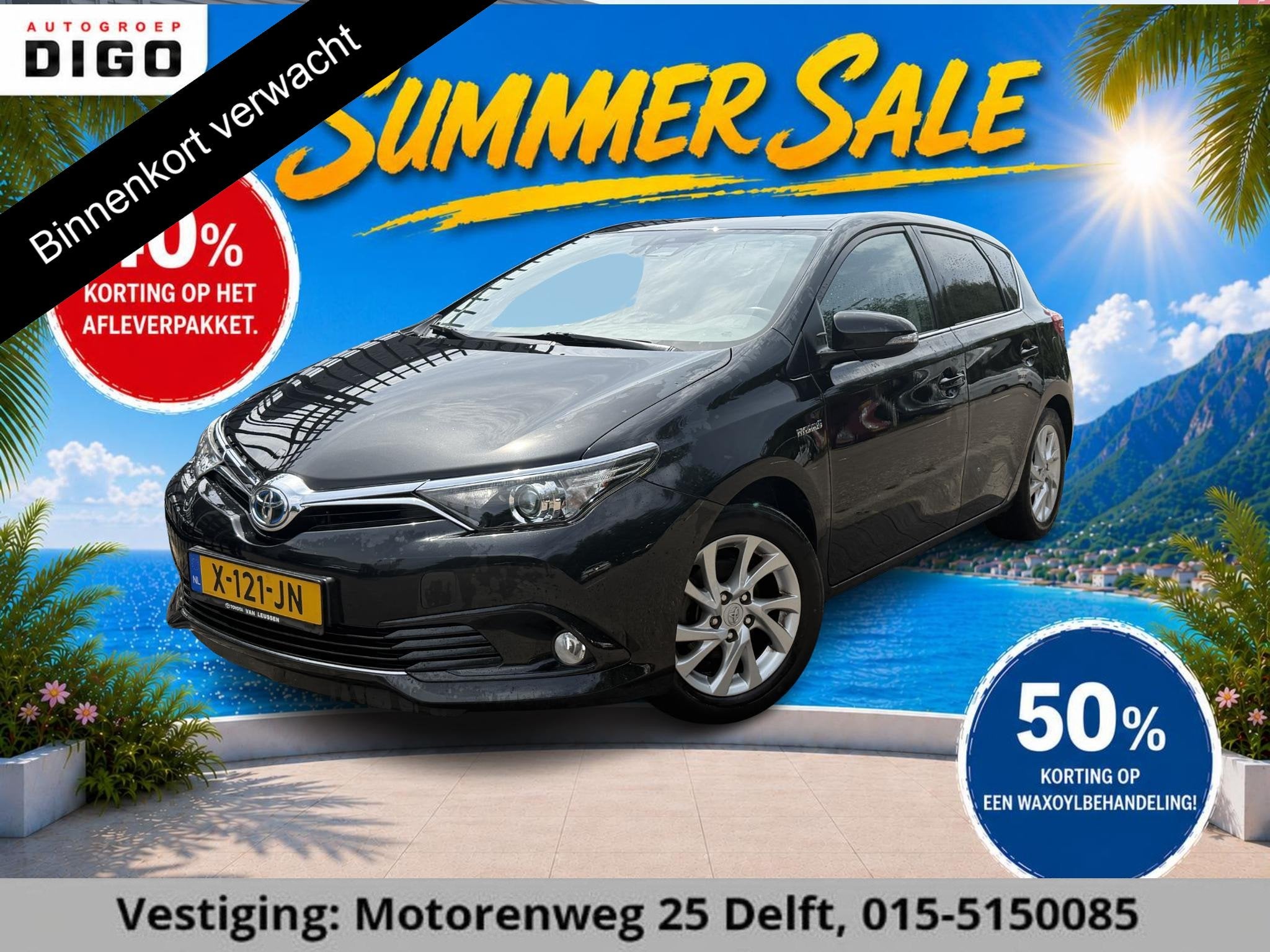 Toyota Auris 1.8 Hybrid Executive . GARANTIE TOT 02-2029 . S, Auto's, Gebruikt, Euro 6, 4 cilinders, Hybride Elektrisch/Benzine