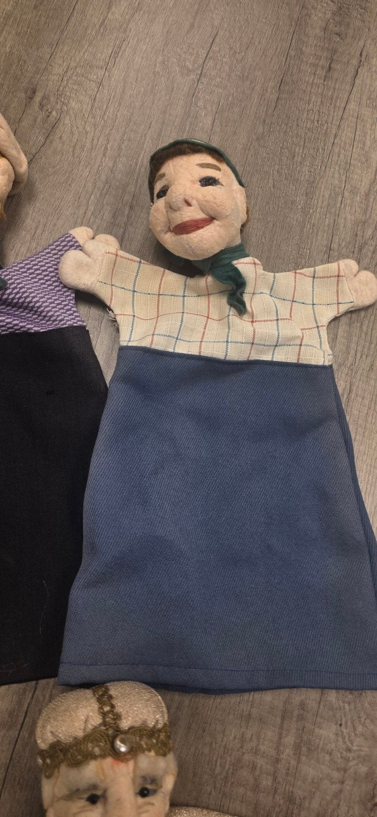 Vintage Handpoppen Poppenkast Roodkapje Boze Wolf Steiff, Ophalen of Verzenden