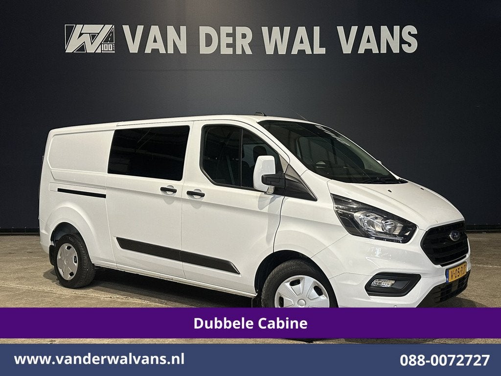 Ford Transit Custom 2.0 TDCI 130pk L2H1 Dubbele Cabine Euro6, Voorwielaandrijving, 4 cilinders, Bedrijf, 6 stoelen