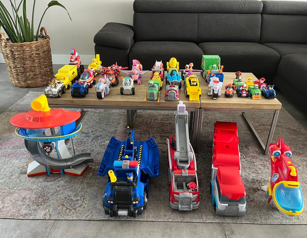 Grote collectie Paw Patrol speelgoed, voertuigen en figuren, Ophalen of Verzenden, Gebruikt