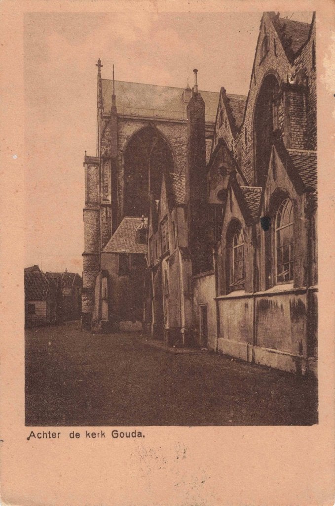 Gouda Achter de Kerk L3477, Ophalen, 1920 tot 1940, Gelopen, Zuid-Holland