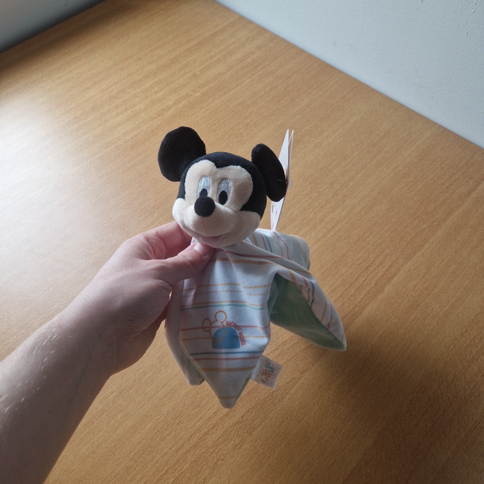 Disney Mickey Mouse knuffeldoekje, Disney, Disney, Nieuw, Ophalen of Verzenden