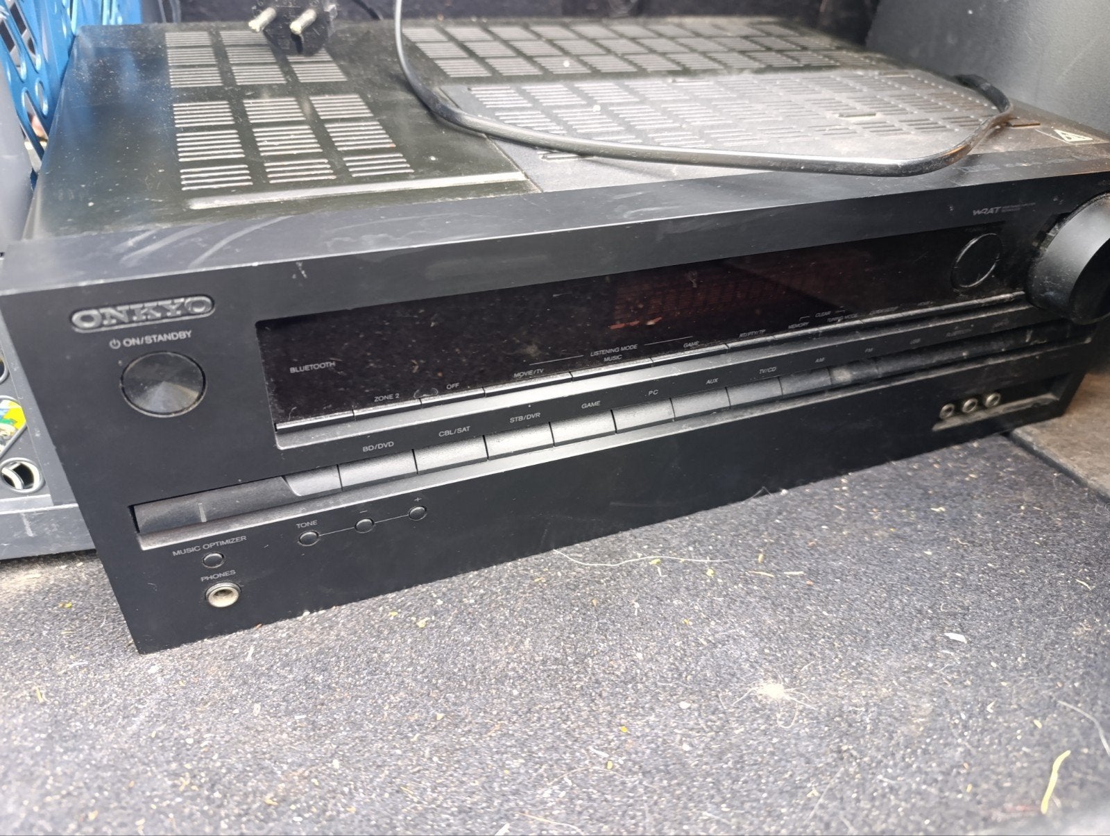 Onkyo HT-R393 AV Receiver - Zoldervondst, werking onbekend, Gebruikt, Ophalen of Verzenden, 120 watt of meer, Onkyo