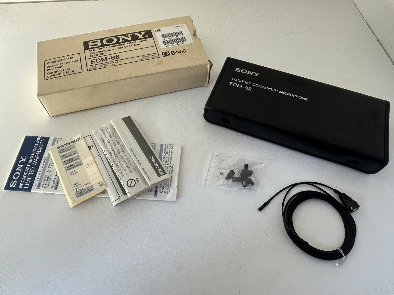 Sony speld microfoon ECM-88, Ophalen of Verzenden, Zo goed als nieuw
