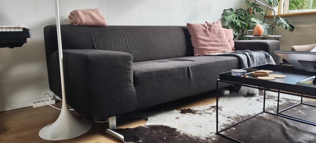 Montis design bank antraciet - grijs, Huis en Inrichting, Banken | Bankstellen, Ophalen, Gebruikt, Modern Design, Driepersoons