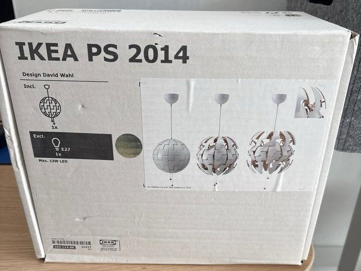 IKEA PS 2014 Hanglamp - Design David Wahl, Ophalen, Nieuw, Metaal, E27 (groot)