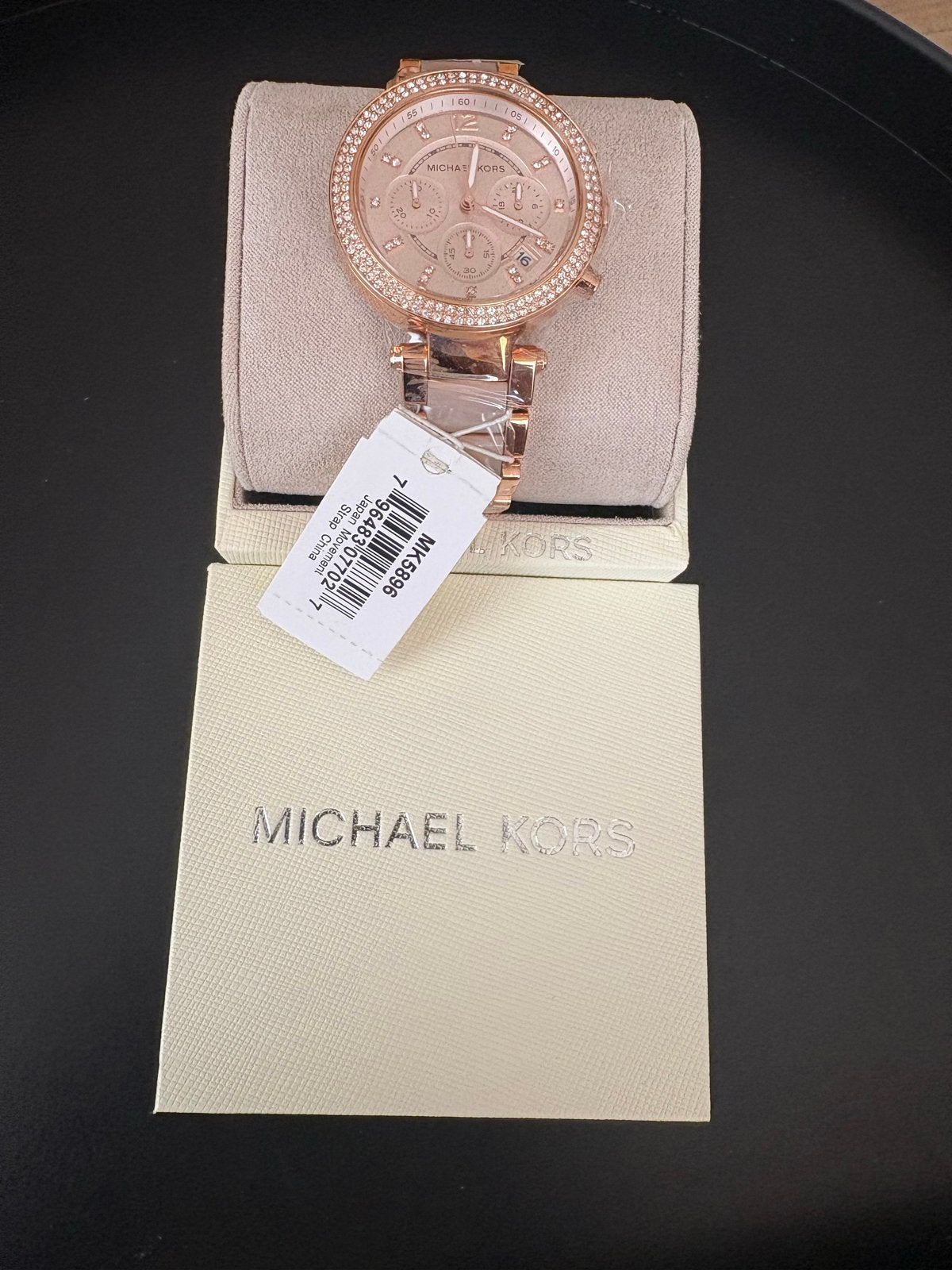 Michael Kors Parker MK5896 Roségoud – Nieuw in doos, Ophalen, Nieuw, Staal, Overige merken