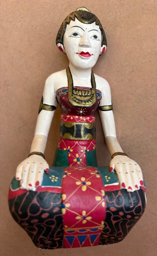 Mooi houten beeldje, Java, Indonesië, Antiek en Kunst, Kunst | Niet-Westerse kunst, Ophalen of Verzenden