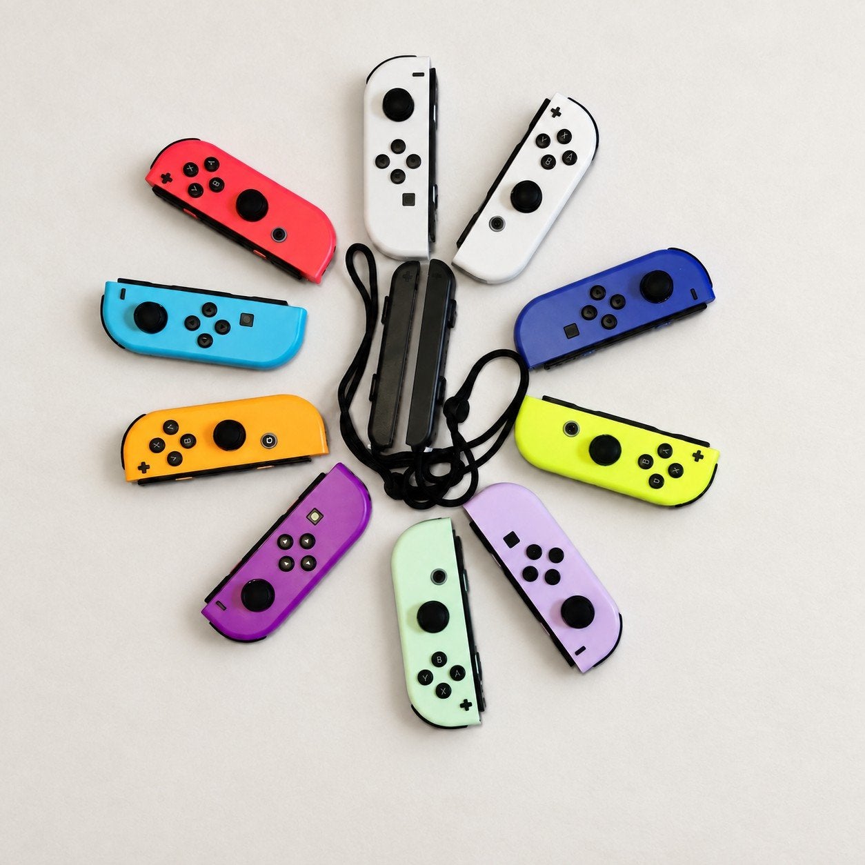 Joy-cons voor Nintendo Switch + polsbandjes | Nieuw, Ophalen of Verzenden, Draadloos, ., Switch