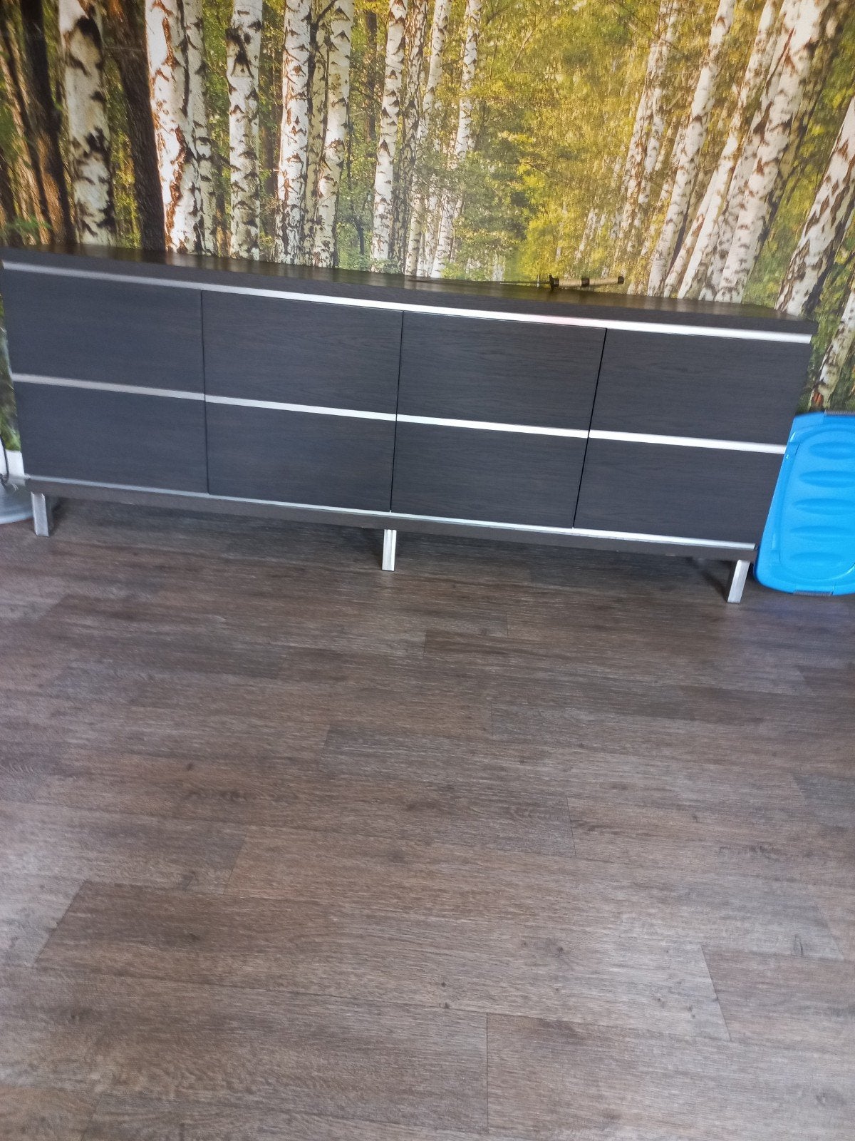 Dressoir, Huis en Inrichting, Ophalen, 200 cm of meer, Modern/zwart kleurig, 25 tot 50 cm
