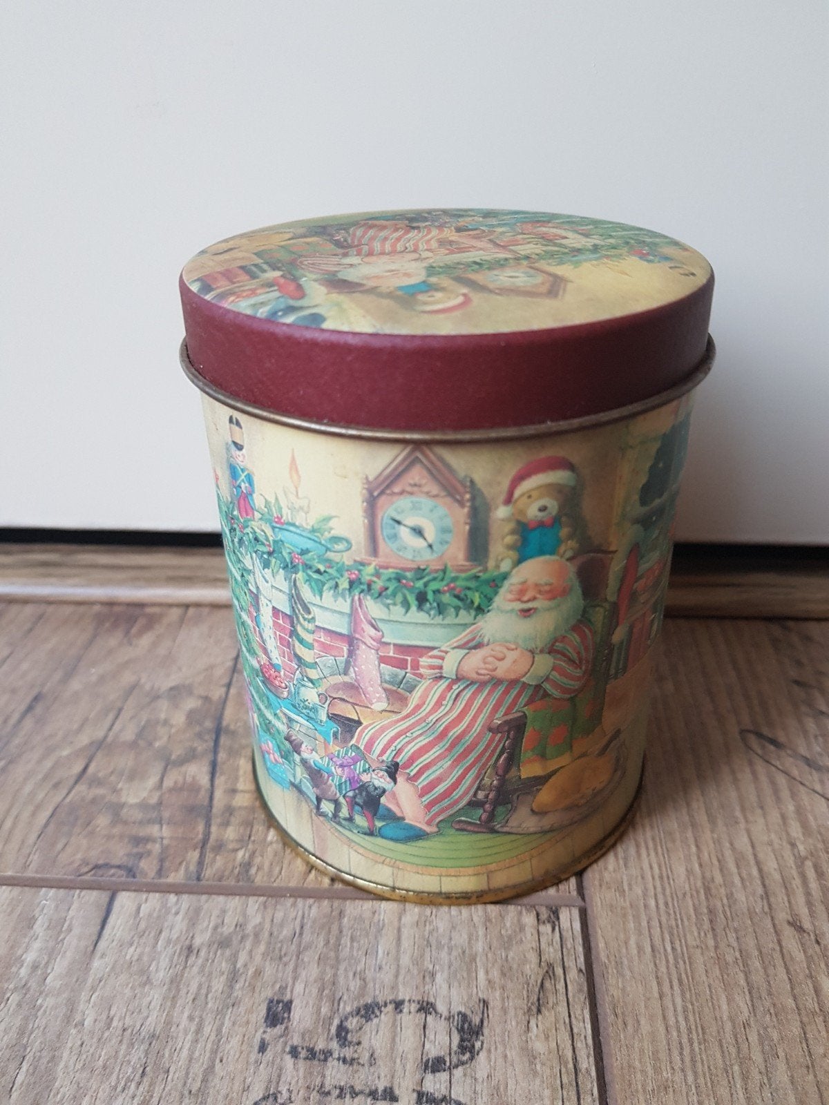 Oud vintage kerst blik, Ophalen of Verzenden, Zo goed als nieuw, Overige