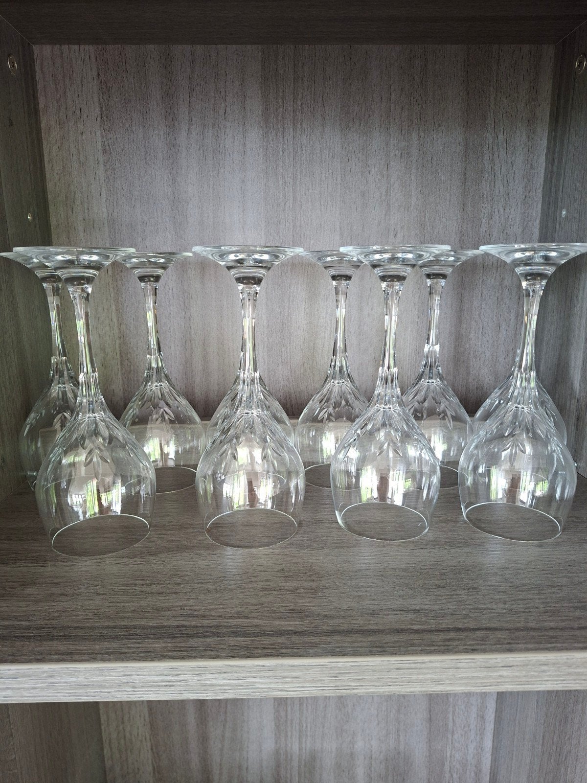 Wijnglazen 10 stuks, kristal geen beschadigingen, Verzamelen, Glas en Borrelglaasjes, Ophalen, Gebruikt, Overige typen