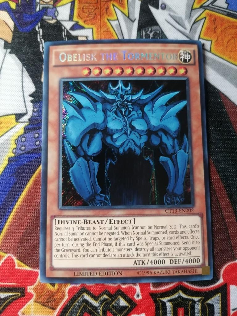 Obelisk the Tormentor - Secret Rare CT13 - Yu-Gi-Oh, Hobby en Vrije tijd, Verzamelkaartspellen | Yu-gi-Oh!, Ophalen of Verzenden