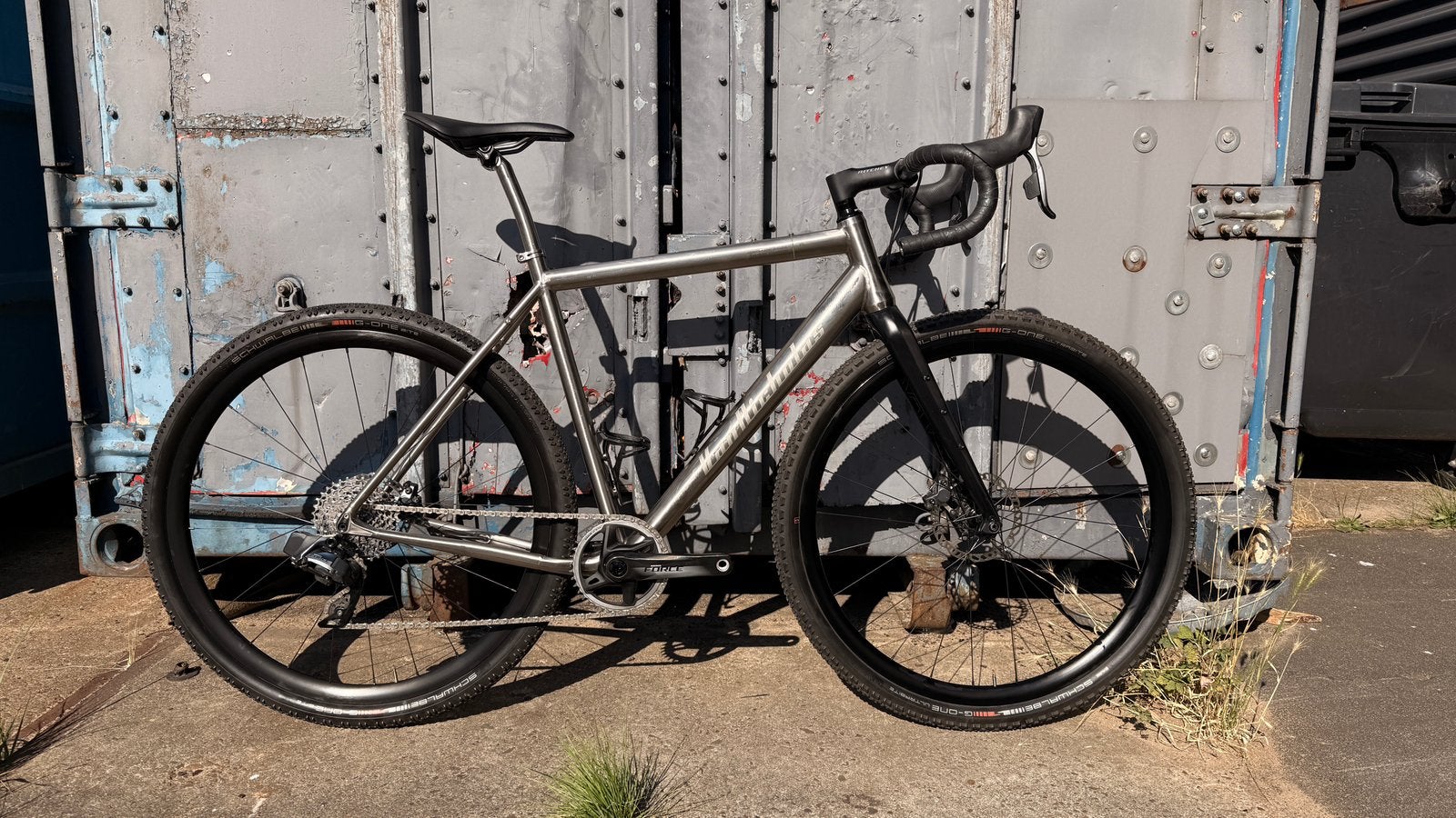 Gravelbike Vannicholas Rowtag Titanium, 28 inch, Gebruikt, 10 tot 15 versnellingen, Schijfrem