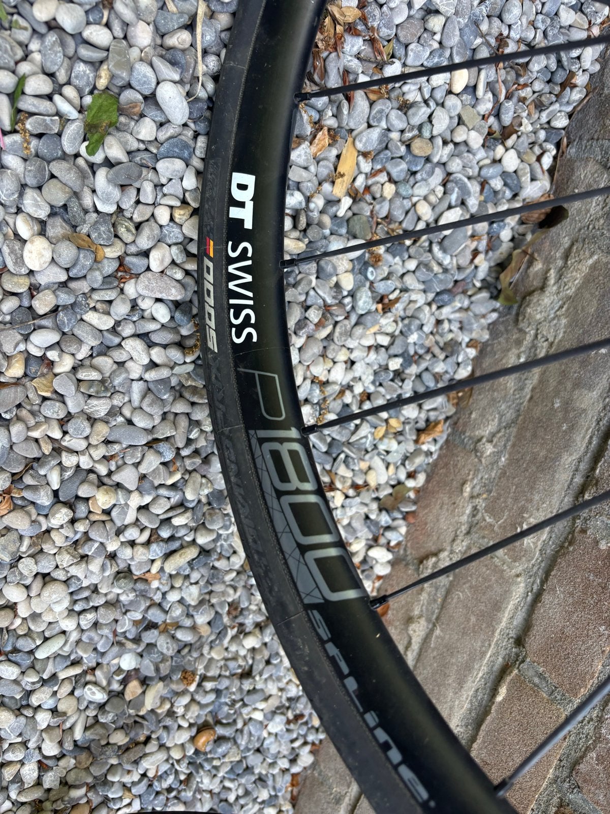 DT Swiss P1800 Spline Wielset met Continental banden, Gebruikt, Aluminium, Racefiets, Ophalen
