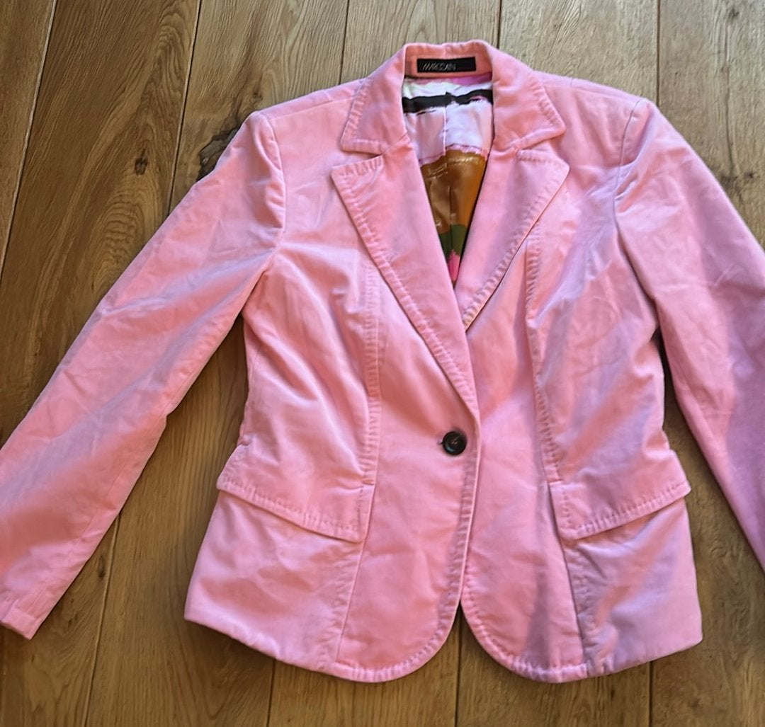 Fluweelachtig colbert maat M van Marccain, Ophalen of Verzenden, Zo goed als nieuw, Roze