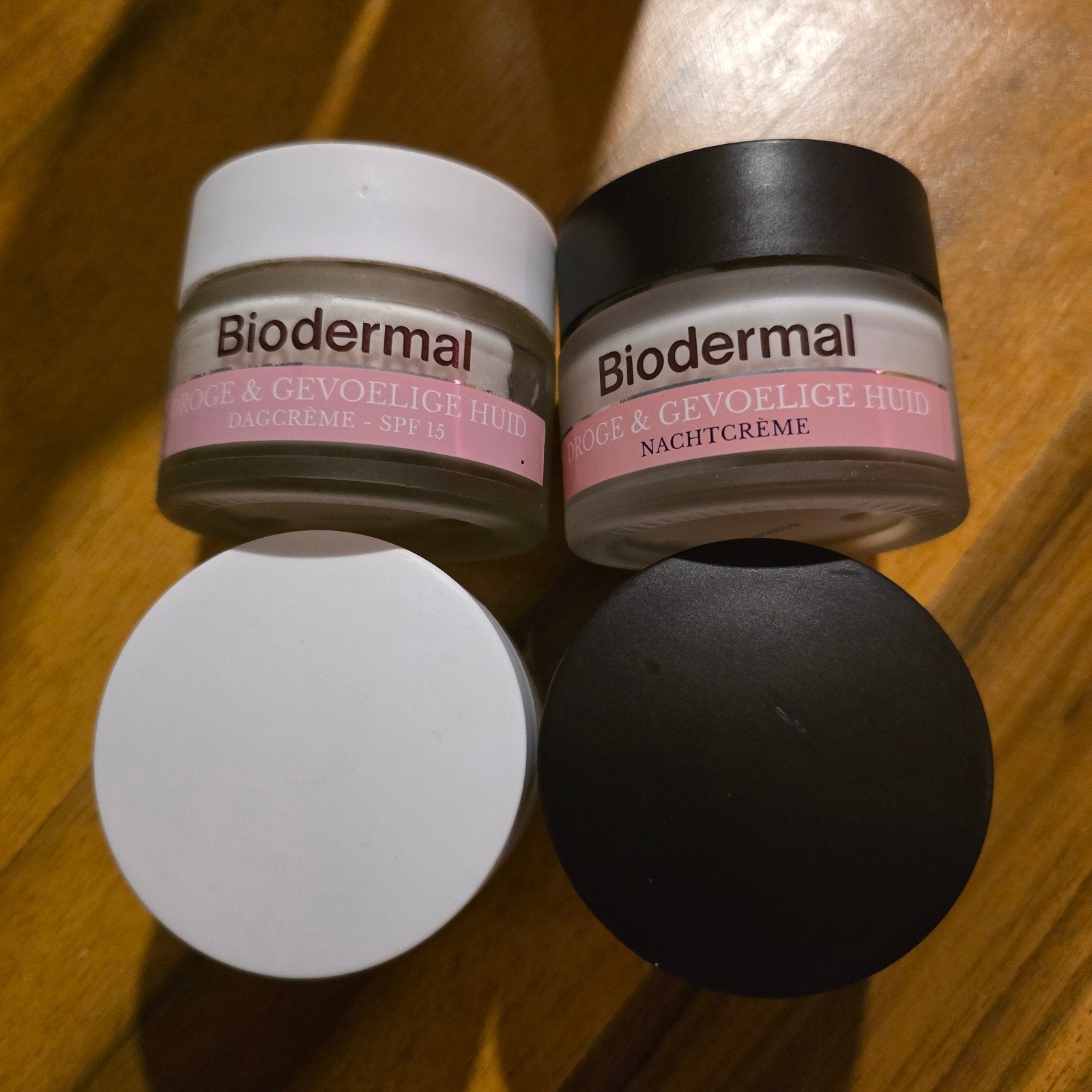 Biodermal Dag- en Nachtcrème voor Droge & Gevoelige Huid, Ophalen of Verzenden, Gebruikt, Gehele gezicht, Verzorging