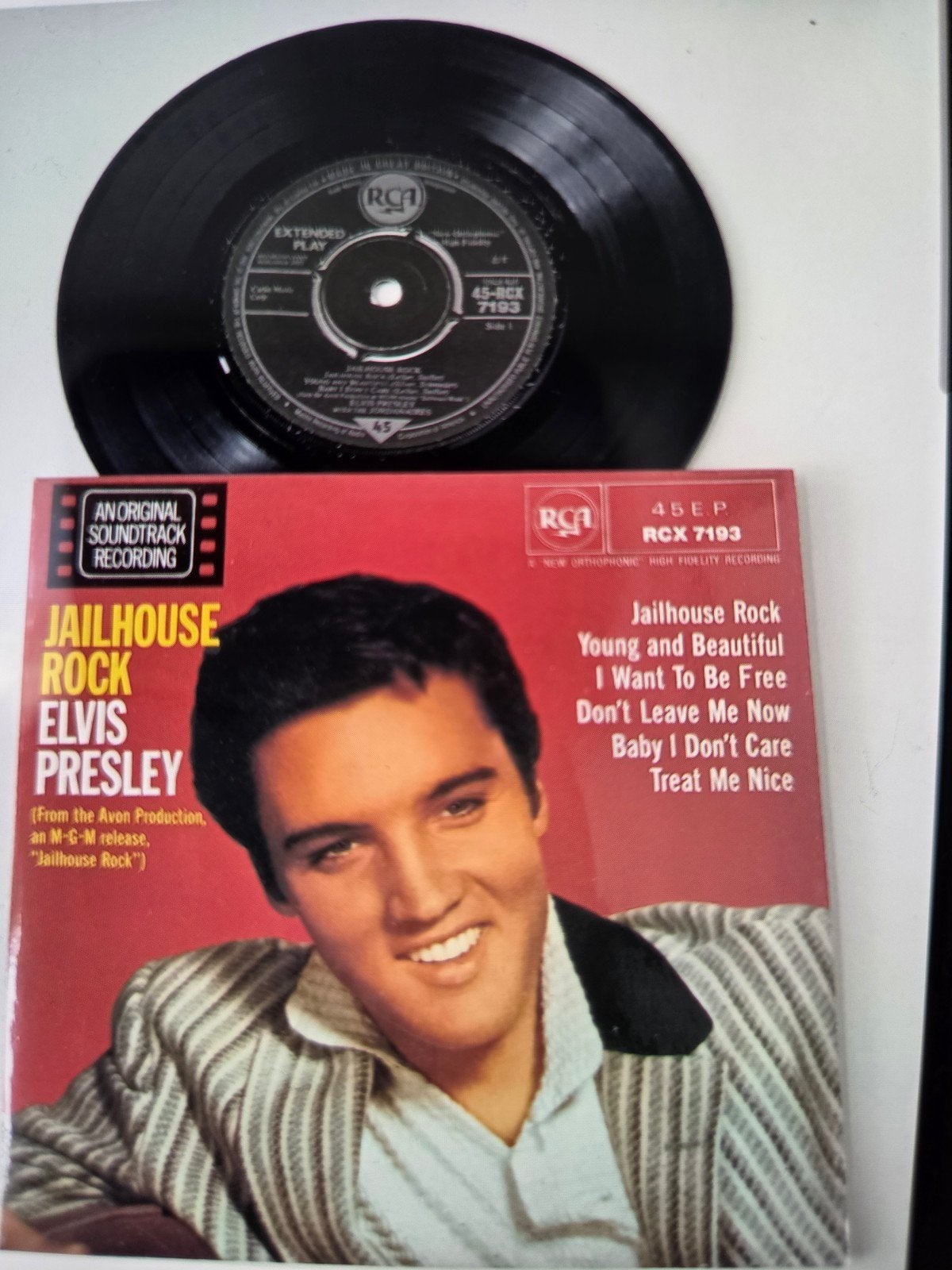 Elvis Presley - Jailhouse Rock EP (Extended Play) Vinyl, Cd's en Dvd's, Gebruikt, 7 inch, Pop, EP