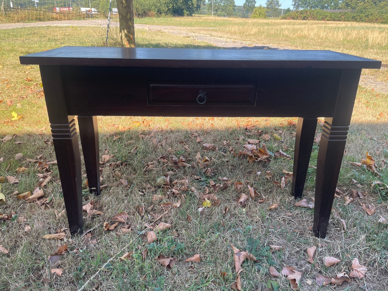 Houten sidetable, Ophalen, Gebruikt, 25 tot 50 cm, Rechthoekig