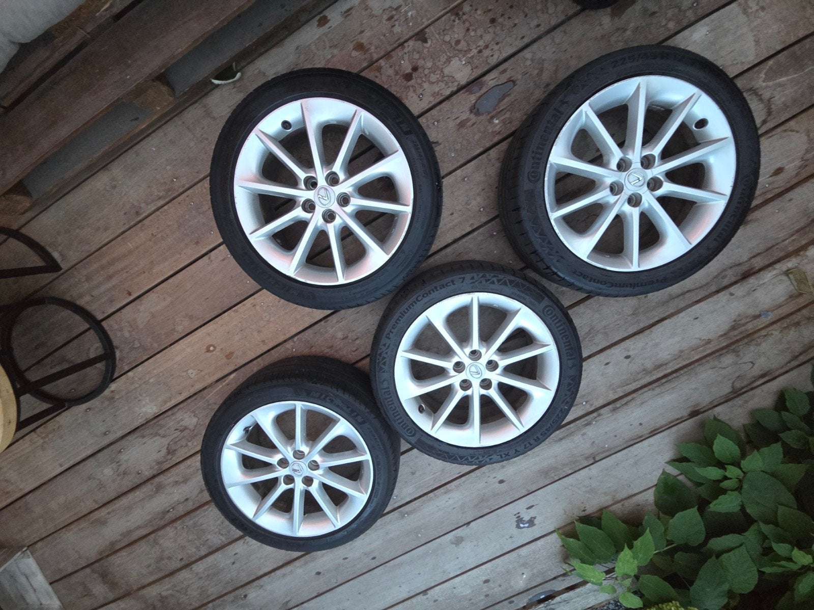 17inch Lexus (5x100) velgen + 4 zomerbanden uit '23/'24, Auto-onderdelen, Ophalen, Gebruikt, Banden en Velgen, 17 inch