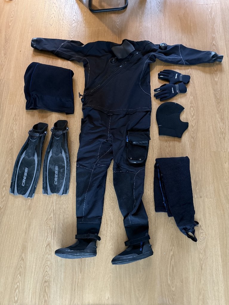 Bare droogpak 2XL X-mission evo tech dry, Watersport en Boten, Ophalen, Zo goed als nieuw, Duikpak