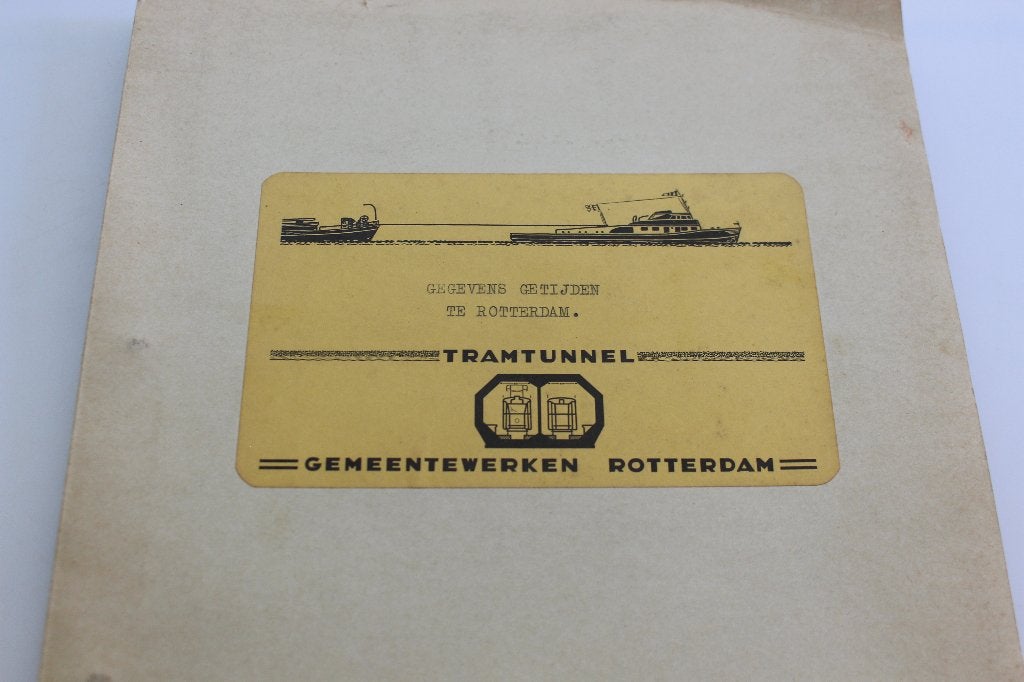 Rotterdam aanleg tramtunnel jaren 60 gemeentewerken, Verzamelen, Spoorwegen en Tramwegen, Verzenden, Gebruikt, Tram, Overige typen