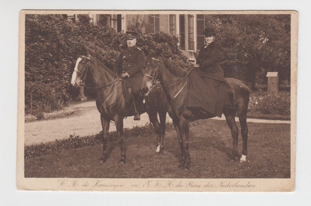 020 Koningin Wilhelmina en Prins Hendrik te paard B22, Verzenden, Voor 1920, Ongelopen, Zuid-Holland