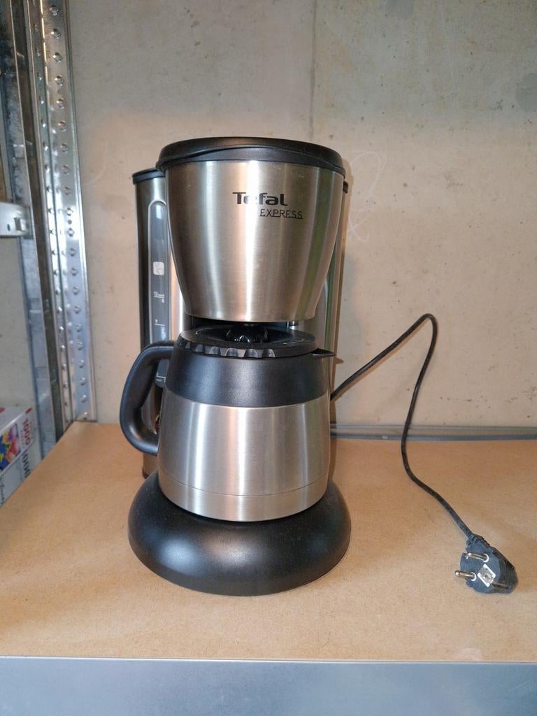 Tefal Express koffiezetapparaat met thermoskan, Ophalen, Gebruikt, 10 kopjes of meer, Koffiemachine