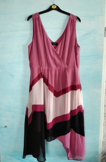 Jurk wrap dress maat 42 Yessica, Yessica, Maat 42/44 (L), Ophalen of Verzenden, Zo goed als nieuw