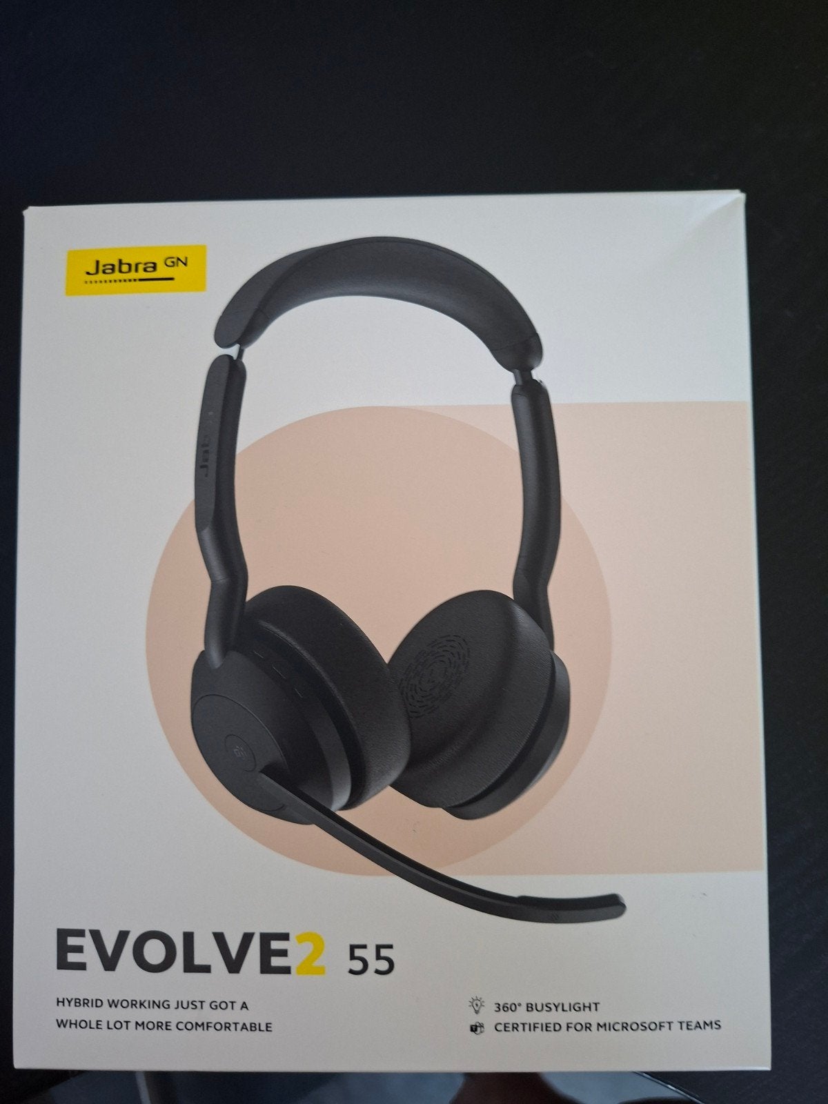 Jabra Evolve2 55 - Nieuwe draadloze headset, Ophalen, Draadloos, Nieuw, On-ear