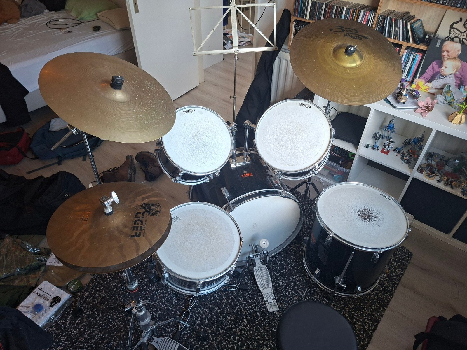 Linko drumstel compleet met bekkens en kruk