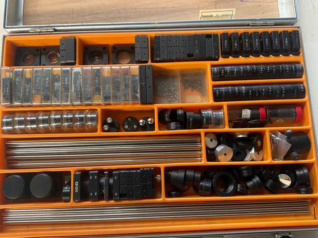 Linos / Spindler & Hoyer Optische Tafel & Microscoop Set, Ophalen of Verzenden, Gebruikt