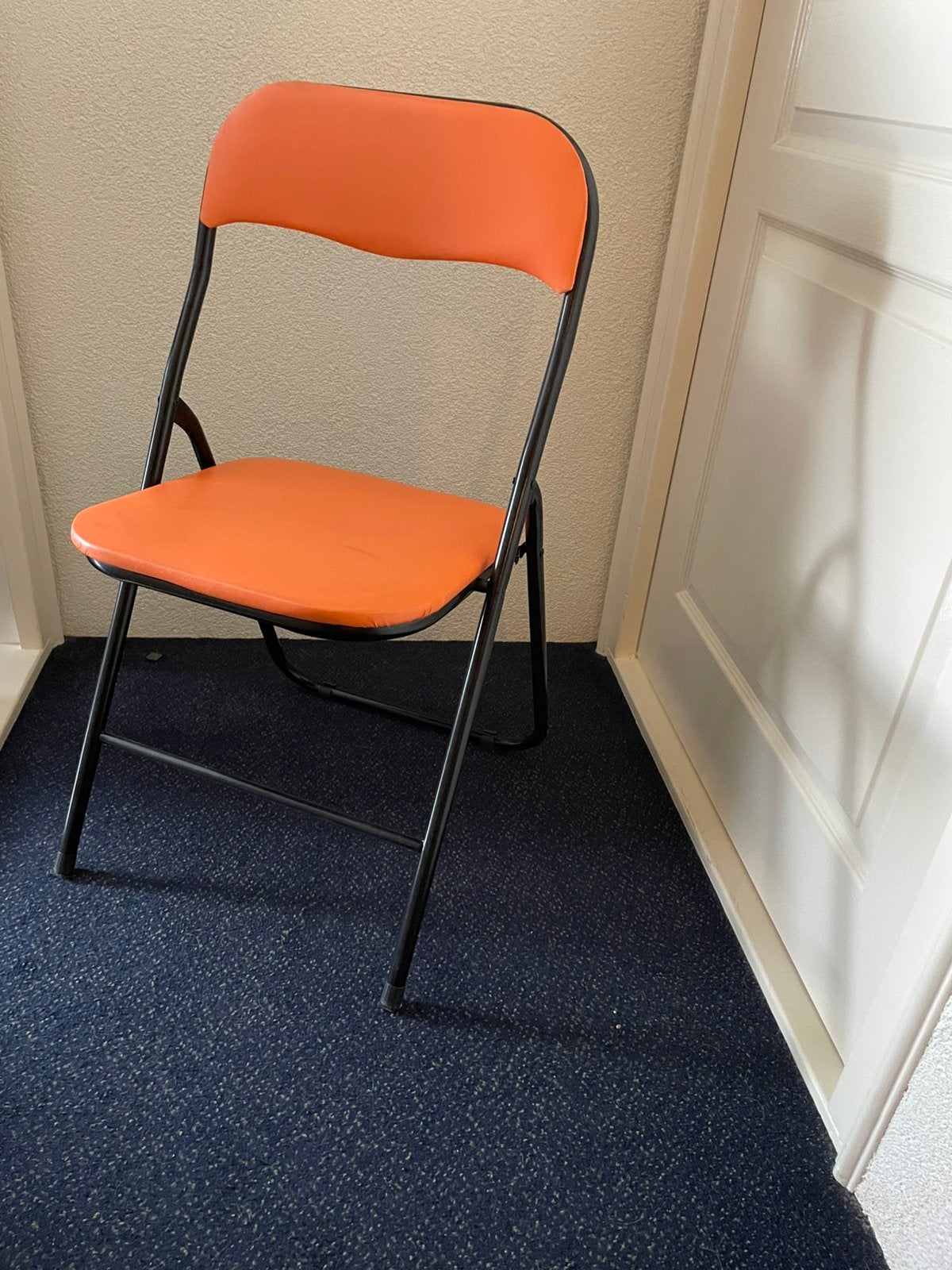 8 klapstoeltjes oranje leuk voor WK voetbal!, Ophalen, Zo goed als nieuw, Overige kleuren, Eén