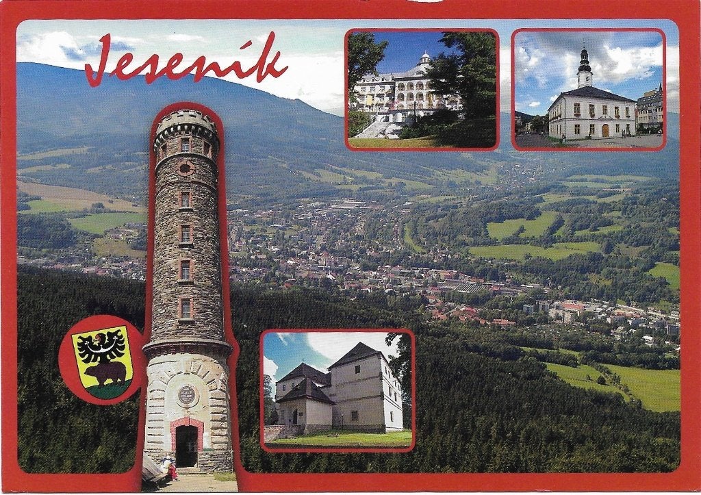 Ansichtkaart  	Jesenik (Tjechië)	Panorama	5-luik, Verzenden, 1980 tot heden, Gelopen, Overig Europa