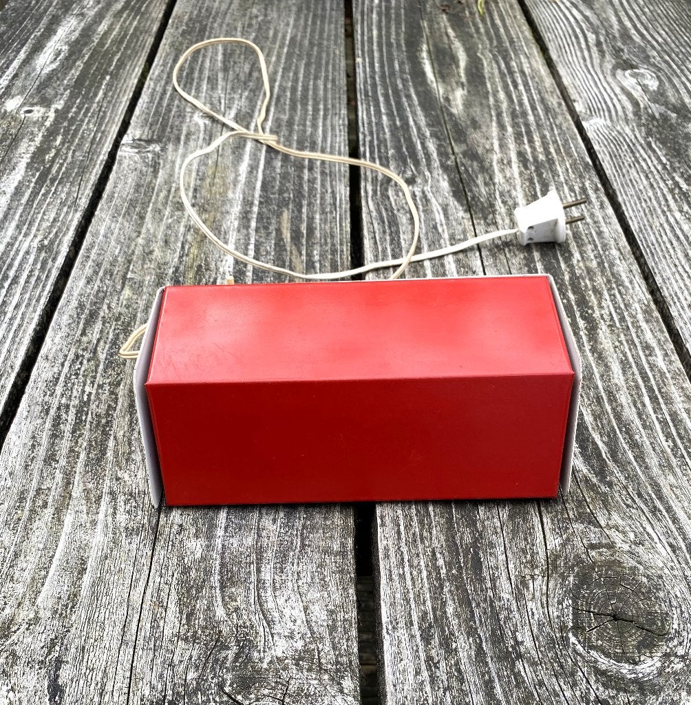 Leuke Anvia Wandlamp - vintage retro mid century dutch, Rood, E14 (klein), Ophalen of Verzenden, Metaal