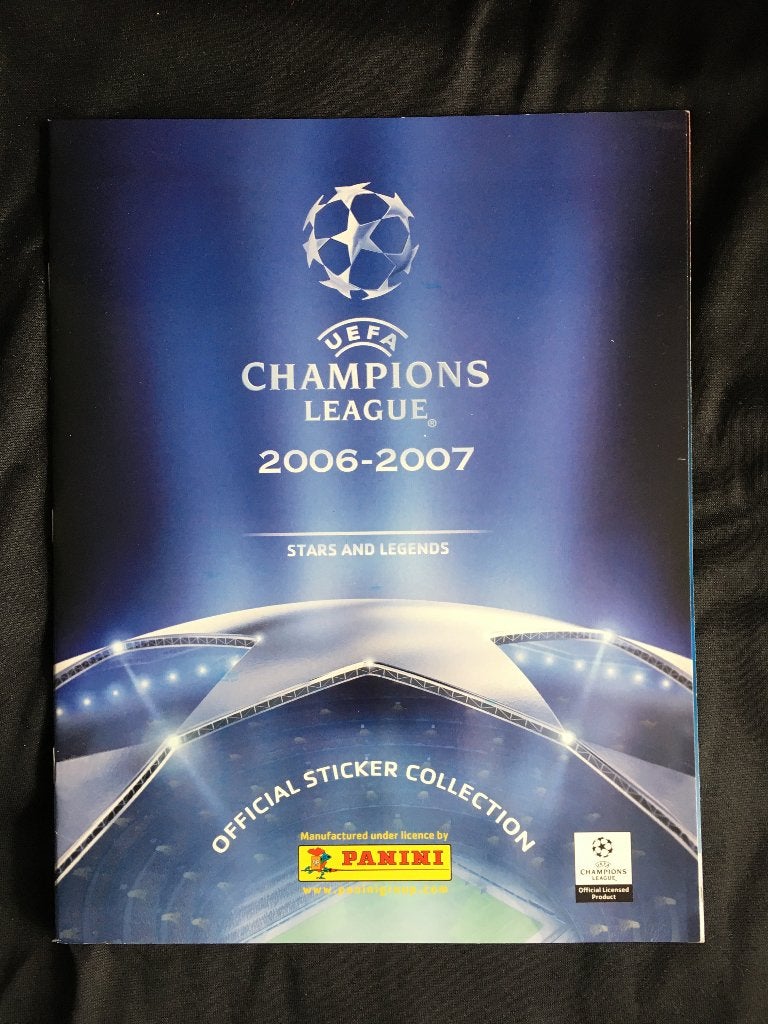 Plaatjes Panini Champions League 06/07, 07/08, 08/09 Aangebo, Ophalen of Verzenden, Zo goed als nieuw, Buitenlandse clubs, Poster, Plaatje of Sticker