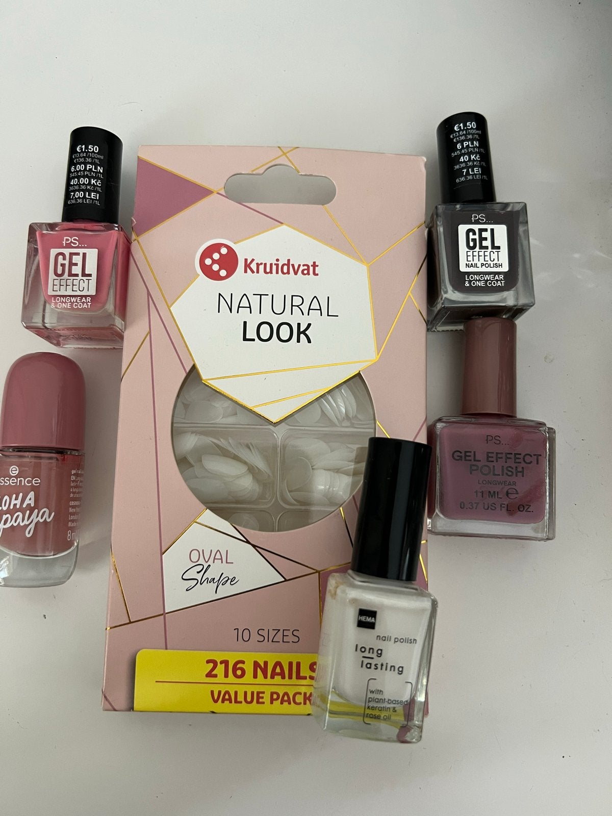 Nagellak en nepnagels set - Kruidvat, Essence, Hema, PS, Ophalen, Overige kleuren, Nieuw, Handen en Nagels