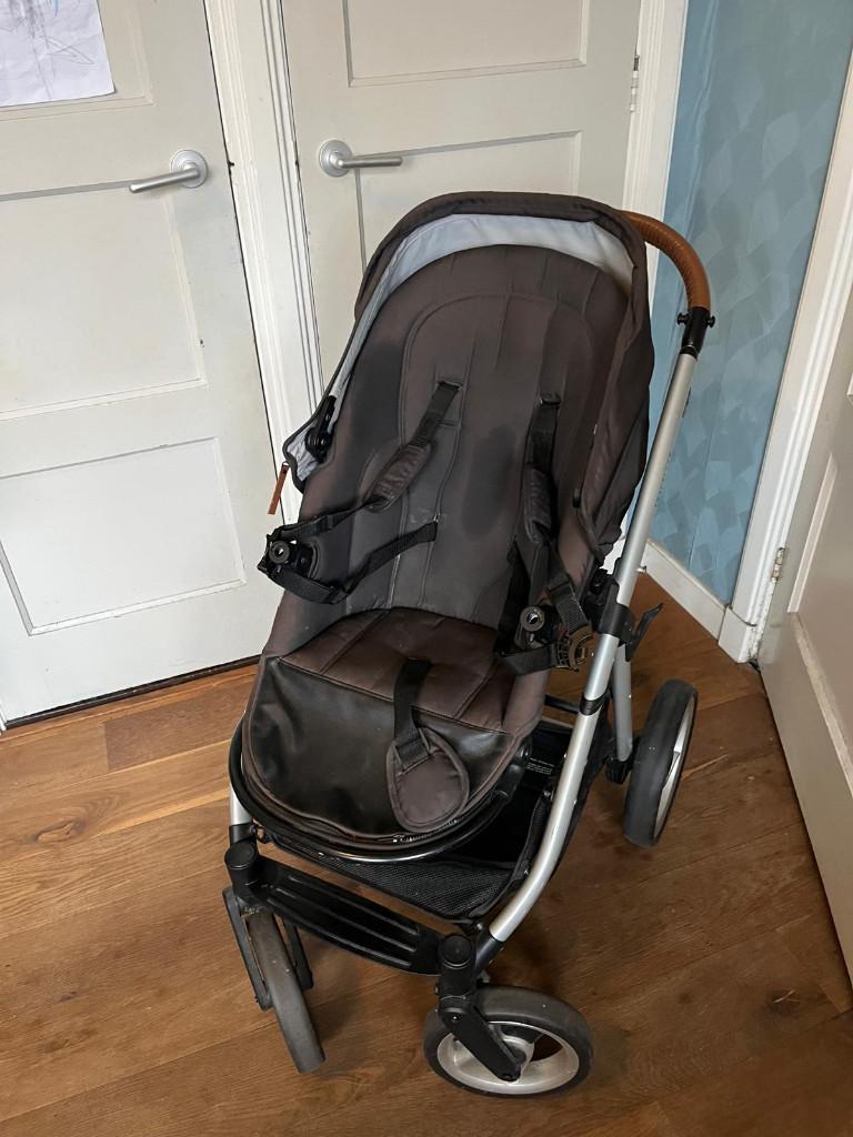 Joie autostoel, isofix autohouder en kinderwagen/buggy, Gebruikt, Combiwagen, Verstelbare duwstang, Ophalen