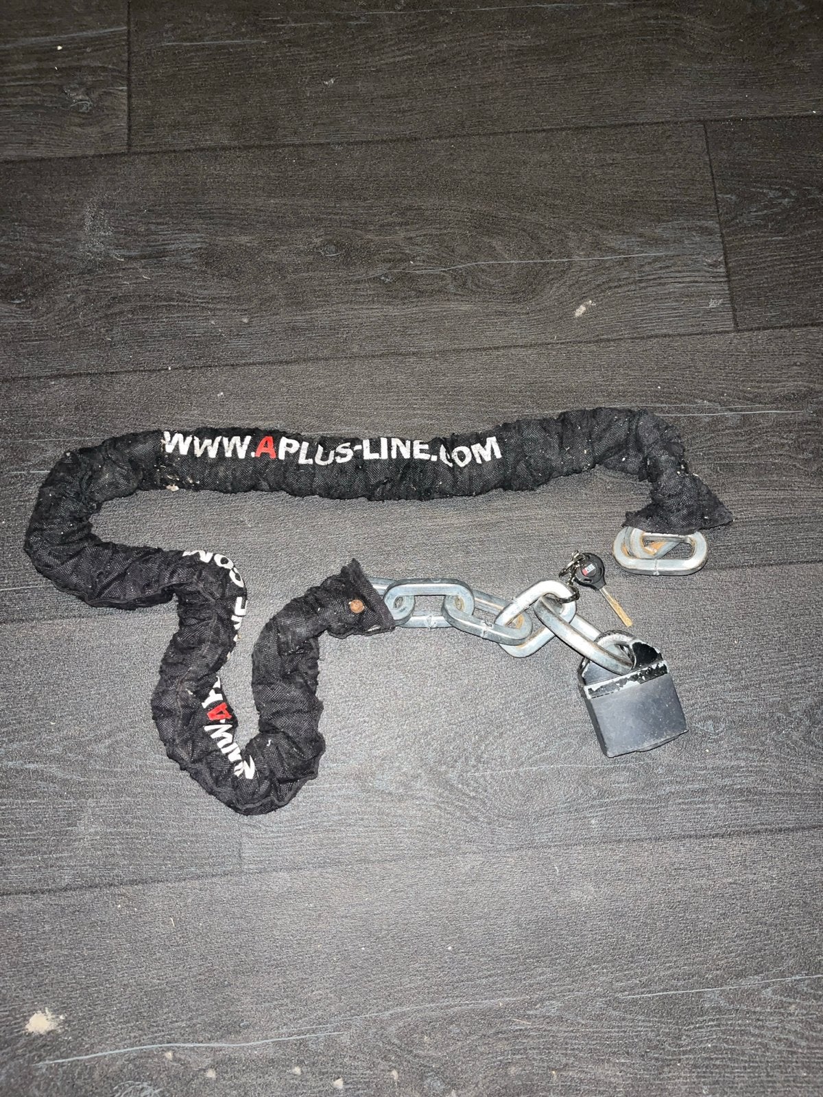 Sterk A plus-line kettingslot voor tweewieler, Ophalen of Verzenden, Gebruikt