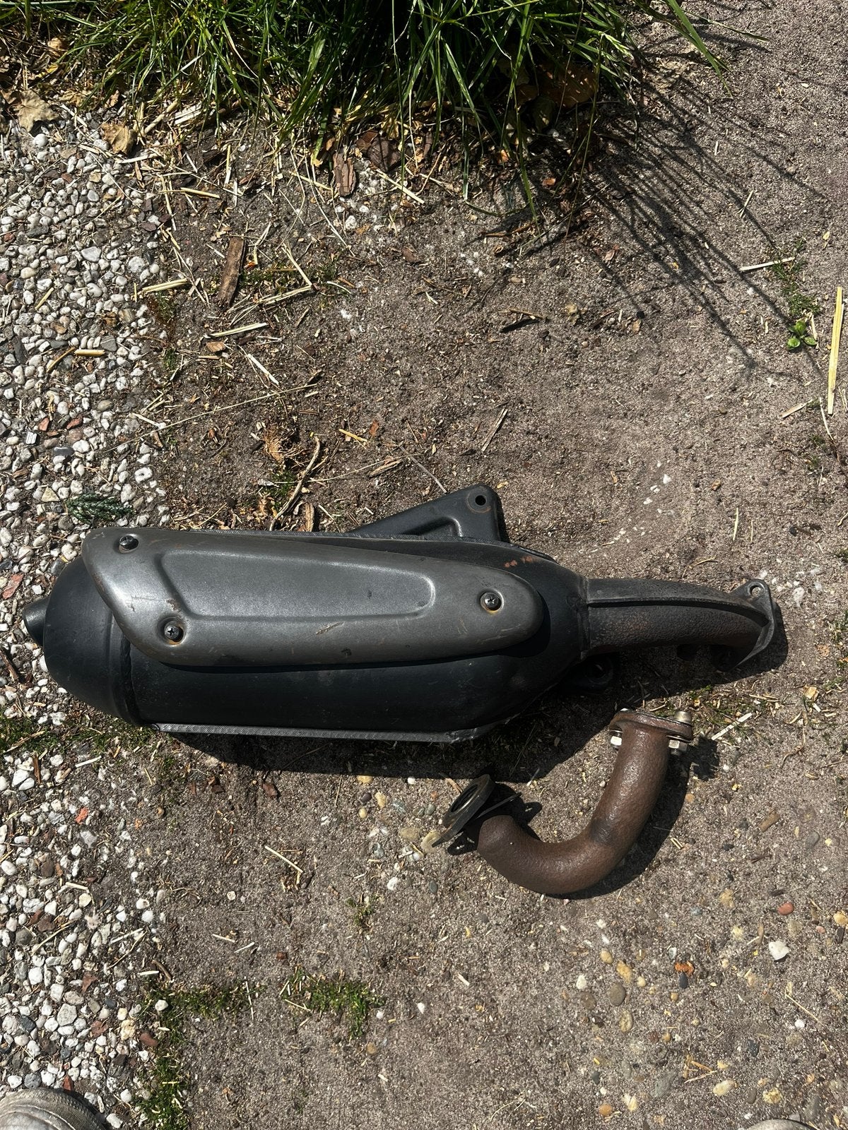 Piaggio sc12 uitlaat 125/180cc, Ophalen of Verzenden, Zo goed als nieuw, Uitlaat, Piaggio