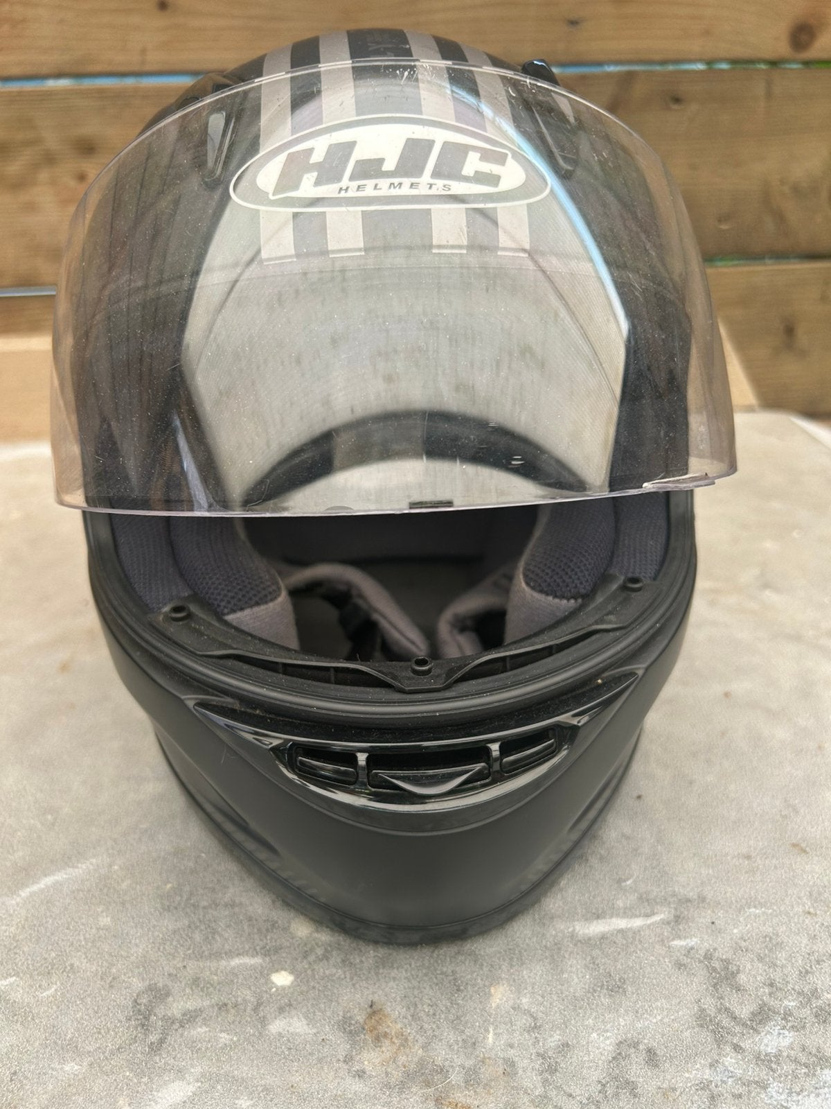 HJC Helm CL-Y zwart, Fietsen en Brommers, Brommerhelmen, Ophalen of Verzenden, Zo goed als nieuw, Extra small of kleiner