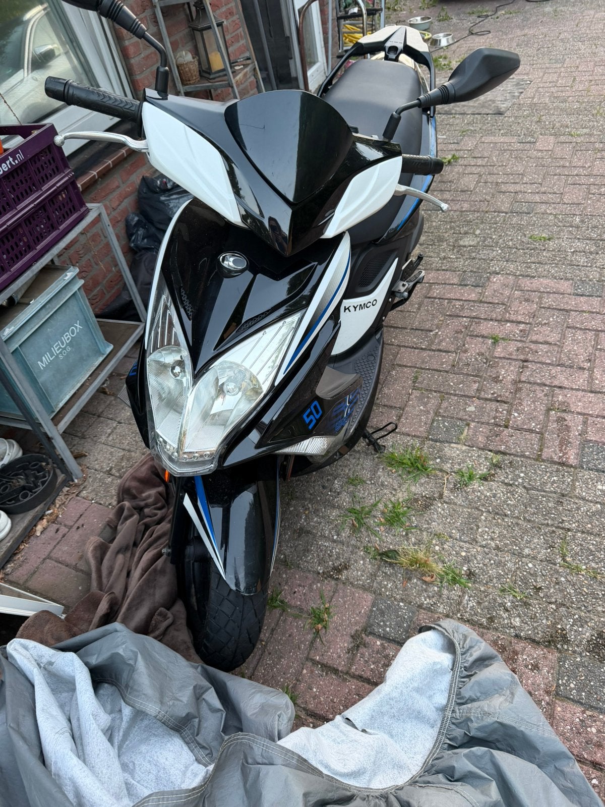 Kymco super 8, 45 km, Fietsen en Brommers, Scooters | Kymco, Ophalen, Gebruikt, Maximaal 45 km/u, Benzine
