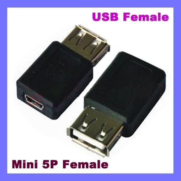 USB (female) naar Mini-USB (female) Verloopstuk, Verzenden, Nieuw