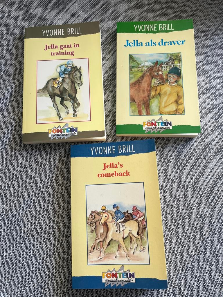 3 kinderboeken over paarden van Yvonne Brill - Jella-serie, Ophalen of Verzenden, Gelezen, Fictie algemeen